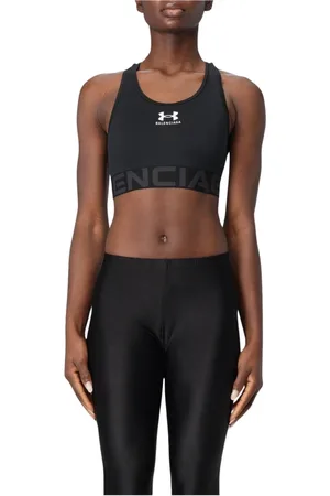 Balenciaga Sport, Kobieta, Czarny, M, Len, Czarny Racerback Sportowy Biustonosz Activewear