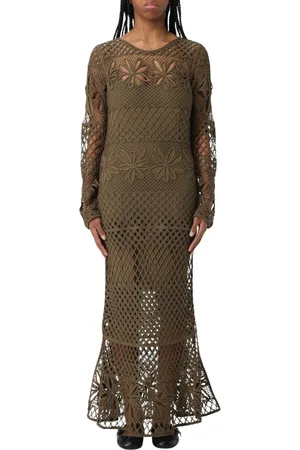 Pinko Sukienki, Kobieta, Zielony, XS, Kwiatowy Maxi Sukienka