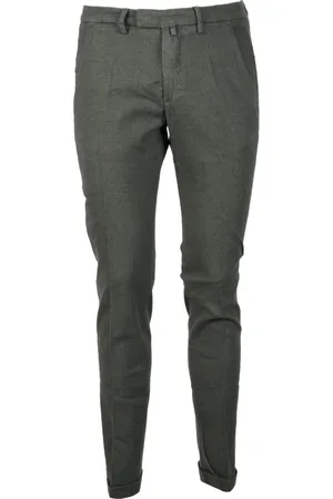 Briglia 1949 Spodnie, Mężczyzna, Zielony, S, Casual spodnie z mieszanki bawełny