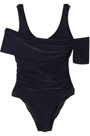 Pinko Koszulki, Mężczyzna, Czarny, XS, Elegancki Asymetryczny Body z Dekoltem