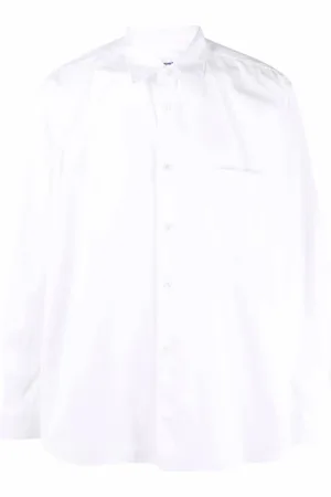 Comme des Garçons Koszule, Mężczyzna, Biały, S, Bawełna, Klasyczna Koszula Biały Bawełna