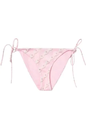 VERSACE Stroje kąpielowe, Kobieta, Różowy, L, Bikini z łańcuchowym wzorem