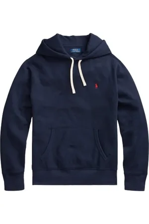 Ralph Lauren Bluzy, Mężczyzna, Niebieski, L, Długi sweter z kapturem w kolorze granatowym