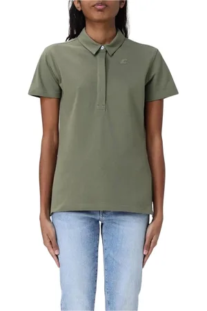 K-Way Koszulki, Kobieta, Zielony, 2XL, Elegant Violet Polo Shirt