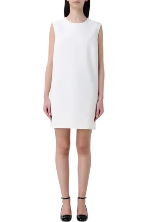 Max Mara Sukienki, Kobieta, Biały, L, Żółta Sukienka bez Rękawów