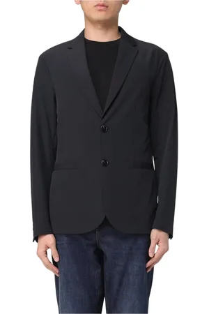 Armani Exchange Kurtki, Mężczyzna, Czarny, L, Elegancki Czarny Blezer