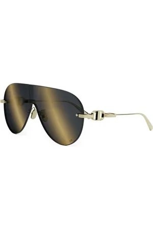 Dior Akcesoria, unisex, Żółty, ONE SIZE, Autentyczne Okulary z Łańcuchem i Najwyższą Jakością