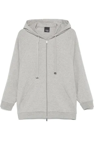 Persona by Marina Rinaldi Bluzy, Kobieta, Szary, XS, Len, Szare Bluzy Cinema Hoodie