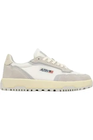 Autry Buty, Mężczyzna, Biały, 44 EU, Zamsz, Wildpace Niskie Sneakersy z Siateczki i Zamszu