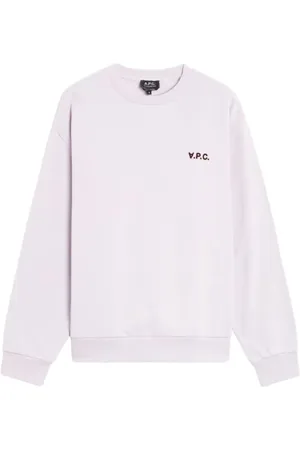 A.P.C. Bluzy, Mężczyzna, Fioletowy, L, Bluza z okrągłym dekoltem Clint Lilakowa