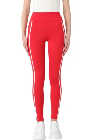Pinko Spodnie, Kobieta, Czerwony, XS, Legginsy Lunatica do stylowych zestawów