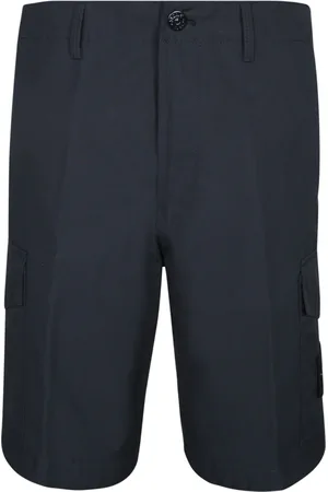 Stone Island Szorty, Mężczyzna, Niebieski, W30, Niebieskie szorty bermudzkie z zamknięciem na guzik
