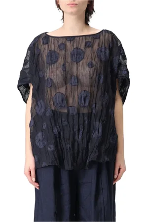 Emporio Armani Bluzki, Kobieta, Niebieski, 2XS, Stylowy Top dla Miłośników Mody