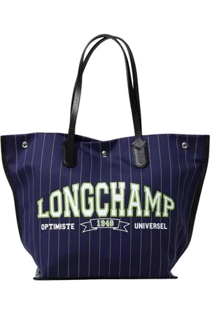 Longchamp Torebki, Kobieta, Niebieski, ONE SIZE, Niebieska Torba Torebka z Logo dla Kobiet
