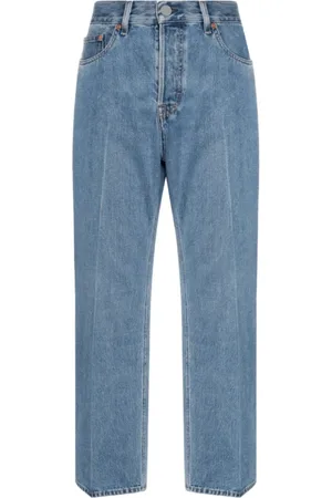 Gucci Jeansy, Kobieta, Niebieski, W28, Bawełna, Krótkie spodnie jeansowe z niskim stanem