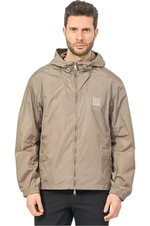 Armani Exchange Kurtki, Mężczyzna, Szary, S, Szare Płaszcze w Stylu