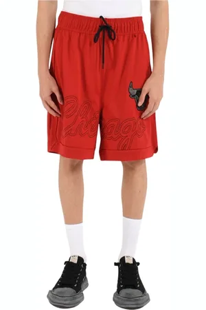 Purple Brand Szorty, Mężczyzna, Czerwony, S, Chicago Bulls Mesh Shorts