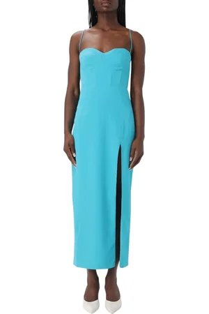 MVP Wardrobe Sukienki, Kobieta, Niebieski, M, Turkusowa Sukienka Bodycon Midi
