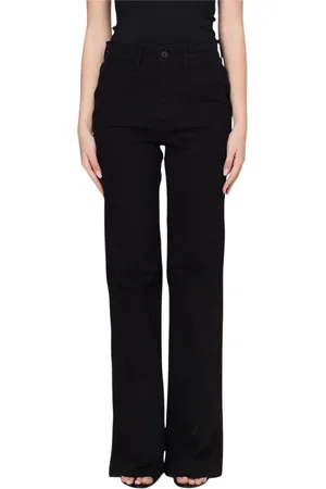 Tom Ford Jeansy, Kobieta, Czarny, W24, Dżinsy z wysokim stanem i rozciąganiem