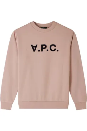 A.P.C. Bluzy, Mężczyzna, Różowy, S, Welurowy Sweter Unisex