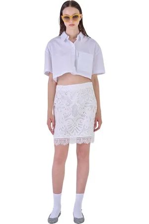 Silvian Heach Spódnice, Kobieta, Biały, L, Short Skirts