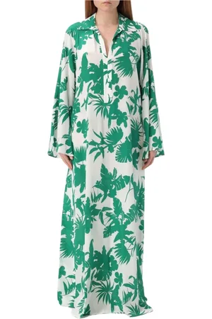 Max Mara Sukienki, Kobieta, Wielobarwność, XL, Biała Elegancka Sukienka Midi z Plisowanymi Szczegółami