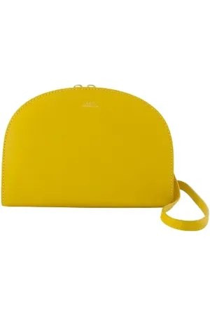 A.P.C. Torebki, Kobieta, Żółty, ONE SIZE, Skóra, Leather shoulder-bags