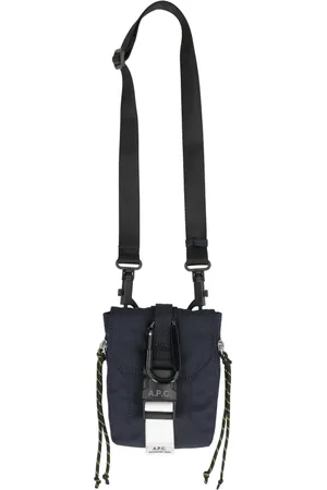 A.P.C. Torebki, Mężczyzna, Niebieski, ONE SIZE, Nylon, Plecak na ramię z przegródkami na karty
