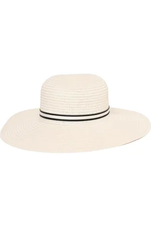 Borsalino Akcesoria, Kobieta, Beżowy, M, Elegant Straw Sun Hat
