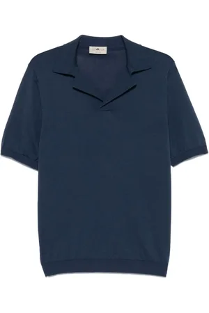 IRISH CRONE Koszulki, Mężczyzna, Niebieski, M, Niebieskie T-shirty i Pola z Dekoltem