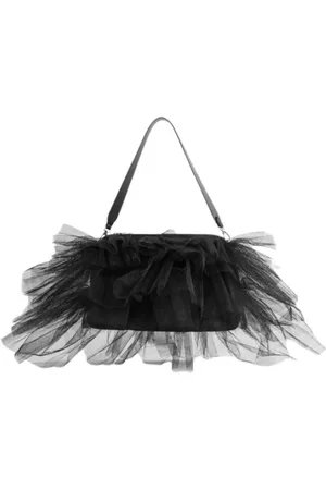 Simone Rocha Torebki, Kobieta, Czarny, ONE SIZE, Nylon, Czarna Torebka na Ramię z Tutu