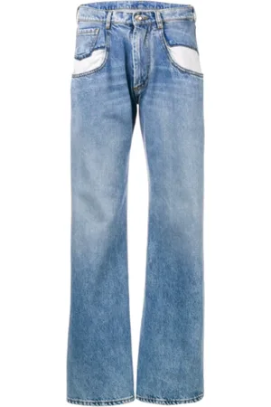 Maison Margiela Jeansy, Kobieta, Niebieski, M, Niebieskie Jeansyy 5-Kieszeniowe