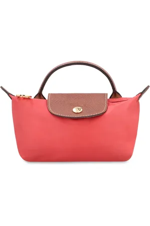 Longchamp Torebki, Kobieta, Czerwony, ONE SIZE, Oryginalna Skórzana Torebka Clutch