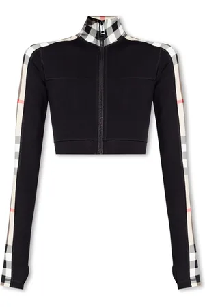 Burberry Koszulki, Kobieta, Czarny, S, Krótki top ‘Cynthia’