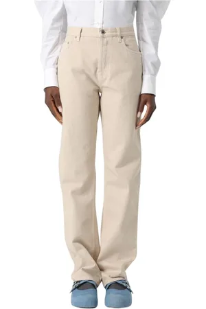 Burberry Jeansy, Kobieta, Beżowy, W25, Beżowe Damskie Straight Leg Jeansy