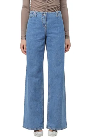 MAGDA BUTRYM Jeansy, Kobieta, Niebieski, S, Klasyczne Niebieskie Jeansyy Wide Leg