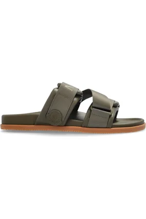 Moncler Buty, Mężczyzna, Zielony, 40 EU, Skórzane klapki