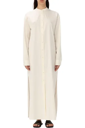 Jil Sander Sukienki, Kobieta, brązowy, S, Karmelowa Sukienka Koszulowa z Rozporkami
