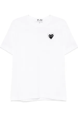 Comme des Garçons Koszulki, Kobieta, Biały, S, Czarne koszulki i pola