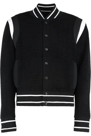 Givenchy Kurtki, Mężczyzna, Czarny, M, Kurtka Bomber z Dzianiny Żakardowej
