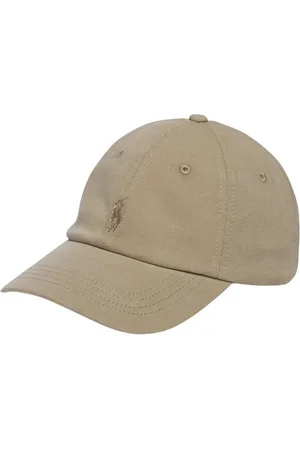 Ralph Lauren Akcesoria, Mężczyzna, Beżowy, ONE SIZE, Beżowa Bawełniana Czapka Klasyczny Styl