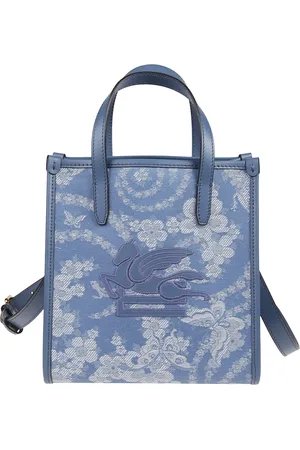 Etro Torebki, Kobieta, Niebieski, ONE SIZE, Elegancka Torba Shoppingowa Trotter