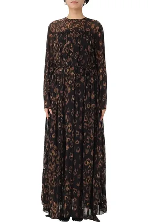 ZIMMERMANN Sukienki, Kobieta, Czarny, L, Elegancka Czarna Sukienka Midi