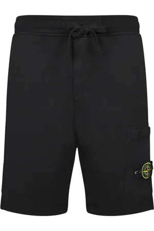 Stone Island Szorty, Mężczyzna, Czarny, S, Wygodne szorty Bermuda z logo