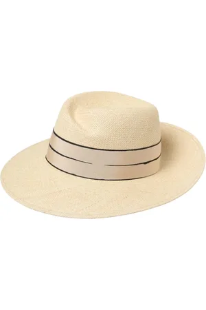 Borsalino Akcesoria, Kobieta, Beżowy, M, Elegancki kapelusz z szerokim rondem i ponadczasowym wzornictwem