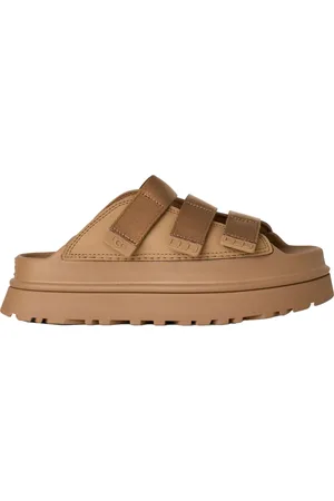 UGG Buty, Kobieta, brązowy, 37 EU, Brązowe Sandały z Zapięciem na rzep