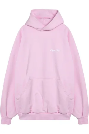 Balenciaga Bluzy, Kobieta, Różowy, M, Len, Bluza z kapturem