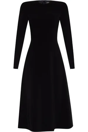 Balenciaga Sukienki, Kobieta, Czarny, XS, Poliester, Czarna Sukienka z Detalami na Zamek