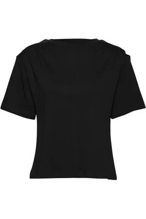 Karen by Simonsen Koszulki, Kobieta, Czarny, XL, Szeroki Ramię Tee Top Meteorit