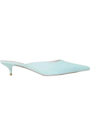 Twin-Set Buty, Kobieta, Niebieski, 40 EU, Vernice Decollete Mules Kitten Heel